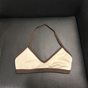 Gymshark Brown + Cream Sports Bra